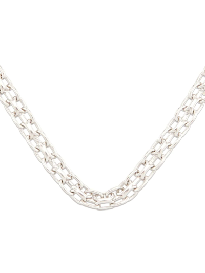 Tom Wood Chain-link Clasp-fastening Necklace In Silver