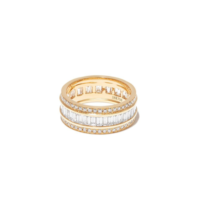 Shop Anita Ko 18k Yellow Gold Stacked Diamond Ring
