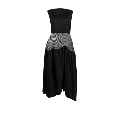Shop Issey Miyake Winding Solid Ruched Dress - Women's - Nylon/polyester In Black