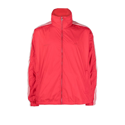 Shop Adidas Originals X Wales Bonner Windbreaker Jacket - Men's - Polyamide/recycled Polyester In Red