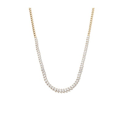 Shop Anita Ko 18k Yellow Gold Graduated Marquise Diamond Choker Necklace