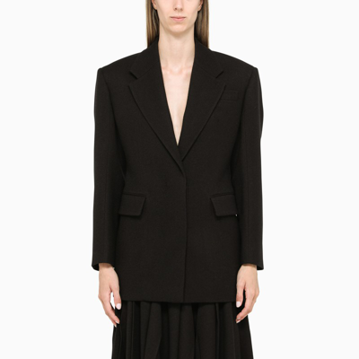 Shop Prada | Black Wool Single-breasted Blazer