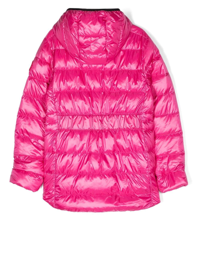 Shop Canada Goose Teen Cypress Puffer Jacket In Pink