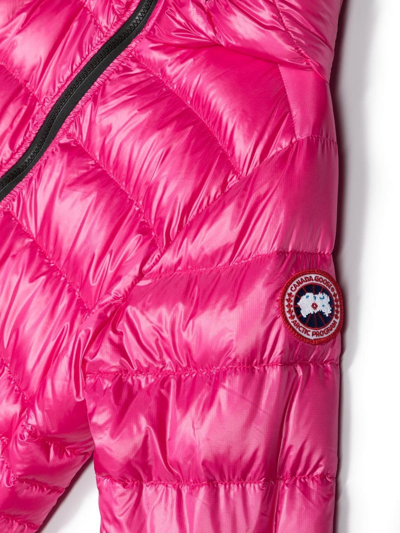 Shop Canada Goose Teen Cypress Puffer Jacket In Pink
