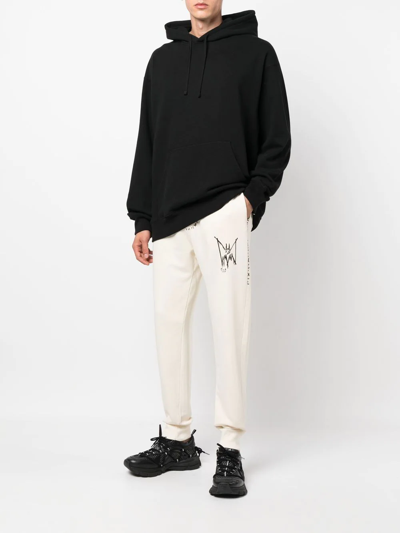 Mjb Marc Jacques Burton Graphic-print Track Pants In Neutrals