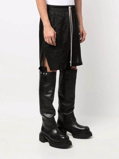 Shop Rick Owens Penta Drop-crotch Shorts In Black