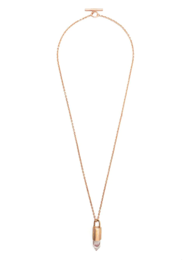 Parts Of Four Talisman Quartz Pendant Necklace In Pink