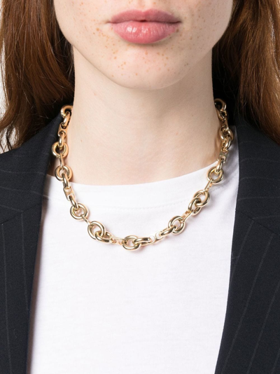 Shop Lauren Rubinski 14kt Yellow Gold Rolo Chain Necklace