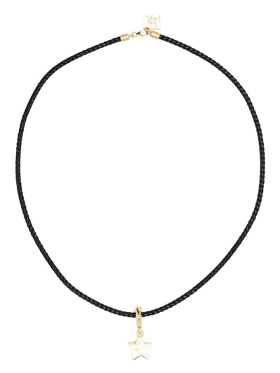 Shop Lauren Rubinski 14kt Yellow Gold Enamel Star Pendant Necklace