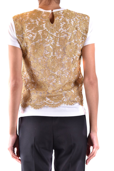 Shop Valentino Tshirt Short Sleeves In Gold