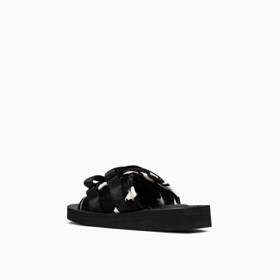 Shop Suicoke Moto Vhl Sliders Og056vhl In Safari Black