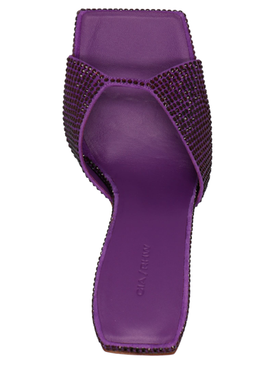 Shop Gia Borghini X Rosie Huntington Whiteley 14 Sandals In Purple