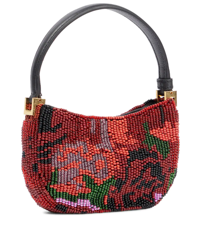 Shop Magda Butrym Beaded Clutch In Flower