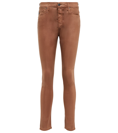 Shop Ag Farrah Skinny Ankle High-rise Jeans In Ltcyrk