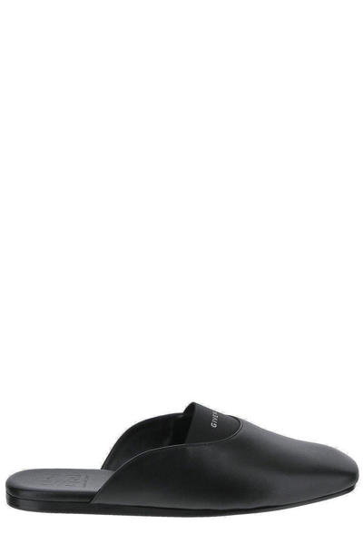 Shop Givenchy Square Toe Mules In Black