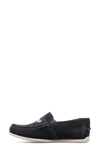 Shop Florsheim Kids' Jasper Strap Jr. Loafer In Navy Suede