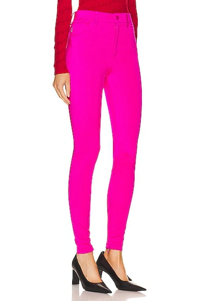 Shop Balenciaga Stretch Legging In Lipstick Pink