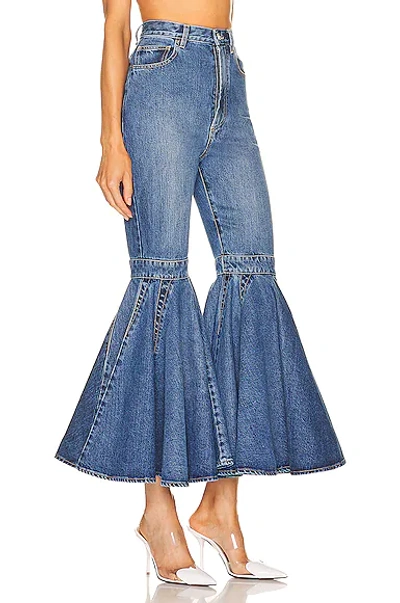 Alaïa Crinoline High-rise Flared Jeans In Blue