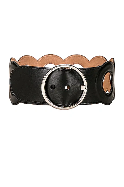 Alaïa Round Leather Belt In Noir
