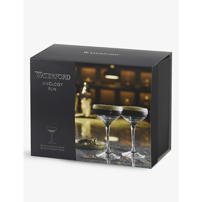 Waterford Mixology Circon Crystal-glass Cocktail Coupes Set Of Two