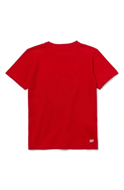 Shop Lacoste Croc Graphic T-shirt In Red/white