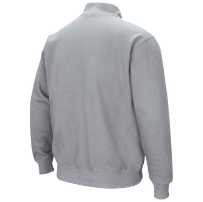 Colosseum Men's  Heathered Gray Cal Bears Tortugas Team Logo Quarter-zip Jacket In Heather Gray