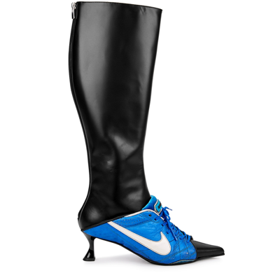 Ancuta Sarca X Nike Furiosa 50 Black Leather Knee-high Boots | ModeSens