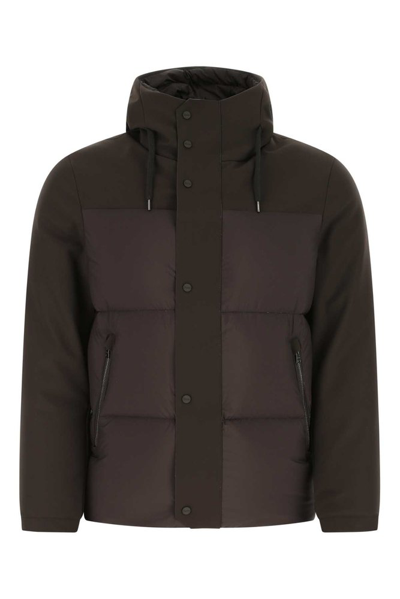 Shop Herno Snap Buttoned Drawstring Parka In Brown