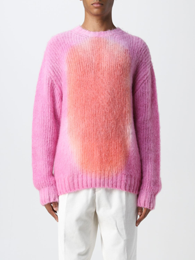 Shop Msgm Sweater  Men Color Fuchsia