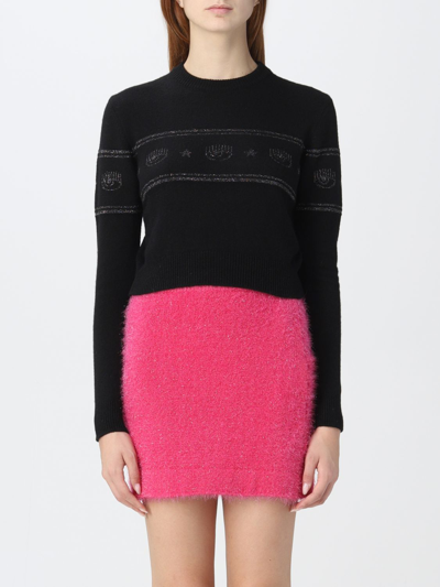 Shop Chiara Ferragni Sweater  Woman Color Black