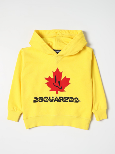 Shop Dsquared2 Junior Jumper  Kids In Yellow