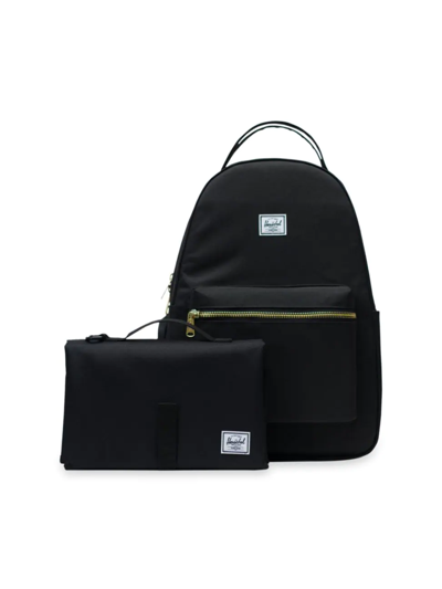 Shop Herschel Supply Co Nova Sprout Diaper Bag Backpack & Change Mat In Black