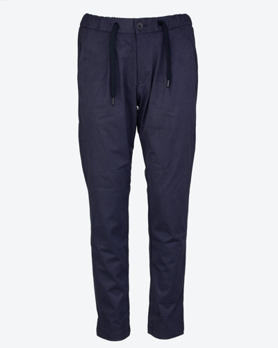 Shop Herno Resort Drawstring Trousers In Blue