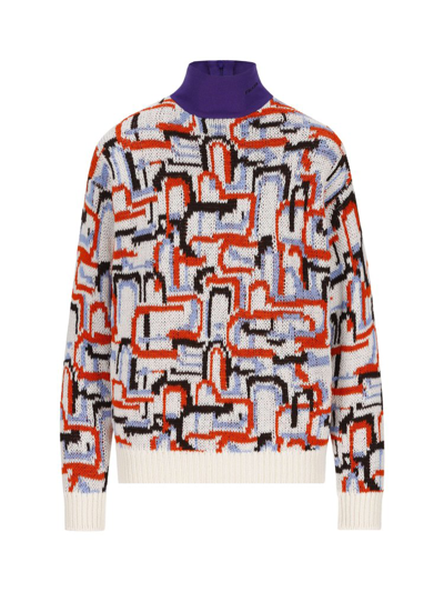 Shop Prada Abstract Pattern High In Multi