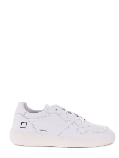 Shop Date Sneakers Man D.a.t.e. "court Mono" In Bianco