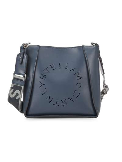 Shop Stella Mccartney Women's Stella Logo Crossbody Bag In Thunder
