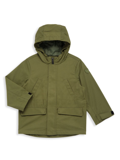 Shop Polo Ralph Lauren Little Boy's & Boy's Venture Hooded Jacket In Army Olive