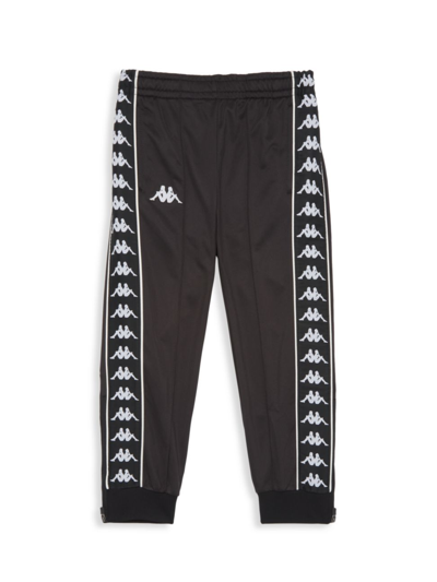 Kappa Little Kid's & Kid's 222 Banda Rastoriazz Track Pants In Black Smoke  | ModeSens