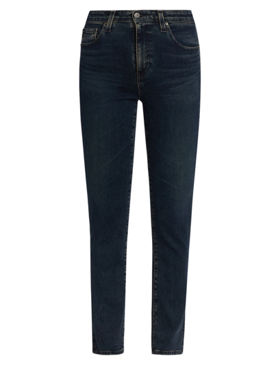 Shop Ag Women's Mari High-rise Straight Jeans In Twilight