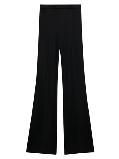 Shop Theory Women's Flare High-waist Ponte Pants In Black