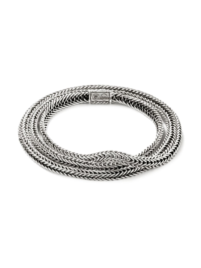 Shop John Hardy Kami Sterling Silver Triple-wrap Chain Bracelet