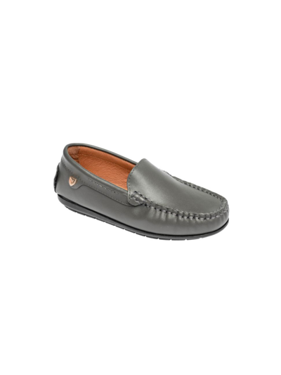 Shop Venettini Baby's, Little Boy's & Boy's Melvin Leather Loafers In Grey Shiny