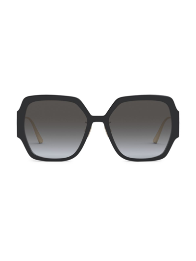 Shop Dior Women's 30montaigne S6u 58mm Square Sunglasses In Black