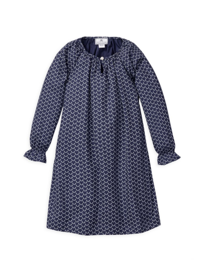 Shop Petite Plume Baby's, Little Girl's & Girl's Nordic Antlers Delphine Nightgown In Navy