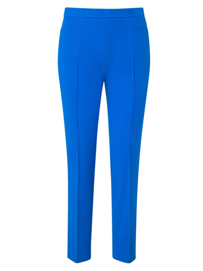 Shop Akris Punto Women's Franca Gabardine Ankle Pants In Electric Blue