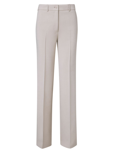 Shop Akris Punto Women's Faye Pebble Crepe Pants In Sand