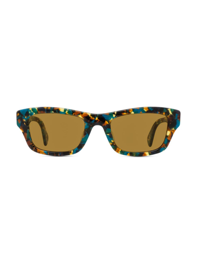 Shop Kenzo Men's Havana 56mm Plastic Sunglasses