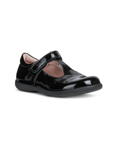 Shop Geox Little Girl's & Girl's Naimara Patent Leather Mary Janes In Black