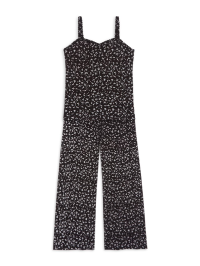 Shop Everafter Little Girl's & Girl's Brittany Printed Cami Top & Pants Set In After Midnight