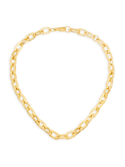 Shop Jennifer Fisher Women's Dean 10k-gold-plated Oval-link Chain Necklace In Yellow Gold